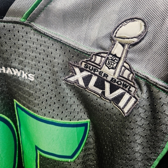 Nike Seattle Seahawks Richard Sherman Super Bowl Jersey Size Mens SZ 44 - Picture 3 of 6